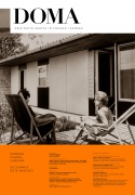 Poster for DOMA exhibition, featuring opus of the architects France and Marta Ivanšek, Museum of Modern Art, designed by Studiobotas, 2010