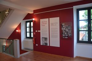 The exhibition <i>Good-bye Vienna, Hello Stanjel</i> was held in Štanjel and Ljubljana (<!--LINK'" 0:646-->) in 2004&ndash;2005. Today set at the Štanjel Castle, <!--LINK'" 0:647-->.