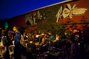 Gala Hala Summer garden venue, at the <!--LINK'" 0:942--> in Ljubljana