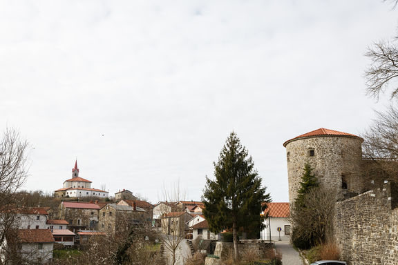 Prem Castle with village.