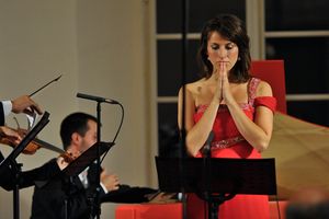 Barbara Kozelj, mezzo-soprano, performing at Radovljica Festival 2010 with musica cubicularis