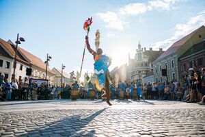 International folklore festival <i>Folkart</i> at Maribor's main city square, <!--LINK'" 0:24--> 2023. Author: Blaž Črnič