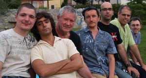 From left to right: Ivar Sild, Marti Sales, Arnold de Vos, Brane Mozetič, Valter Hugo
Mae, Rami Saari, Milan Šelj - at the workshop in Dane in 2007