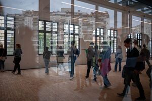A visit to the construction site of the new production space in Ljubljana, <!--LINK'" 0:39-->. Author: Pia Kreže