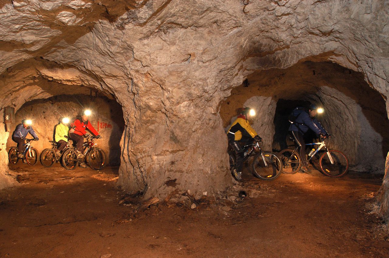 Podzemlje Pece Tourist Mine and Museum 2003 cycling tour Photo Tomo Jesenicnik.JPG