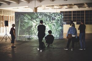 Closing days of the 8th <!--LINK'" 0:56--> EKO at the former MTT textile factory in Maribor, 2021.