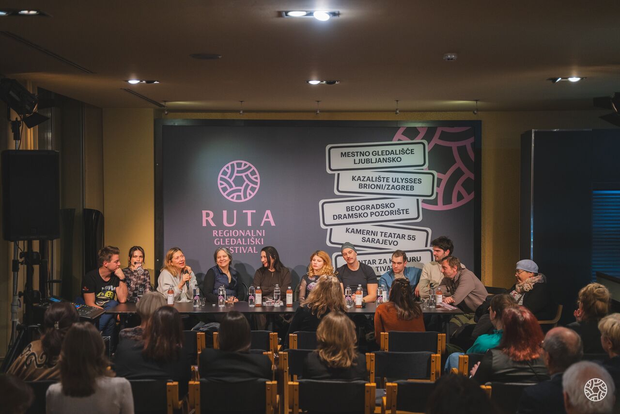 A conversation after the performance A Streetcar Named Desire at the 2026 RUTA Festival.