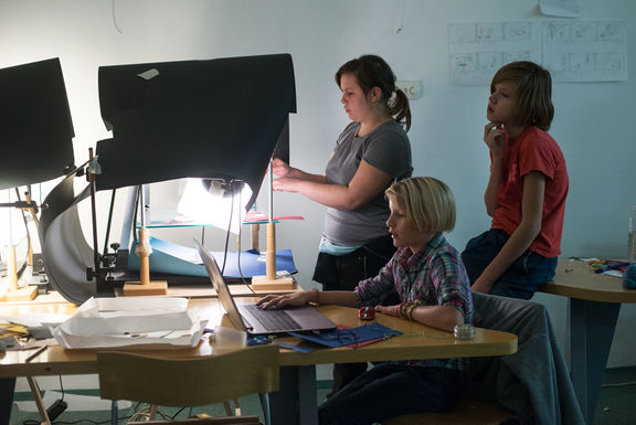 Workshop led by Timon Leder at Oton Župančič Library, 2017.