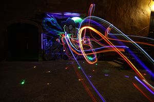 <i>Soulshine guerrilla</i> - lighting graffiti by Borut Bučinel at <!--LINK'" 0:576-->, <!--LINK'" 0:577-->, 2013