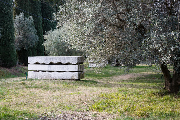 Mediterranean Eros by Ante Marinović, made in 1983 for the Forma Viva Open Air Stone Sculpture Collection, Portorož.