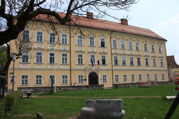 The main building of the Archives of the Republic of Slovenia in Ljubljana, Gruber Palace