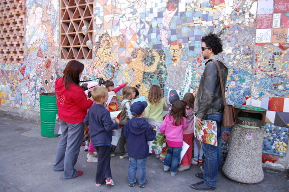 Urbani likovni projekt at Metelkova mesto Autonomous Cultural Zone, KUD Mreža, 2015