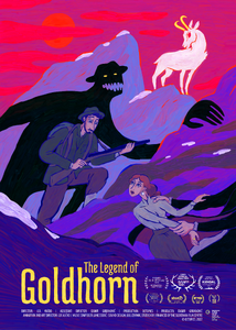 The poster for the short animated film The Legend of Goldhorn.