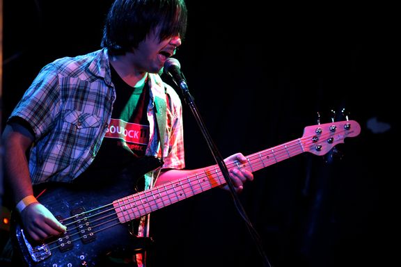 Dandelion Children performing on FV Music Festival, Jure on bass guitar, 2011