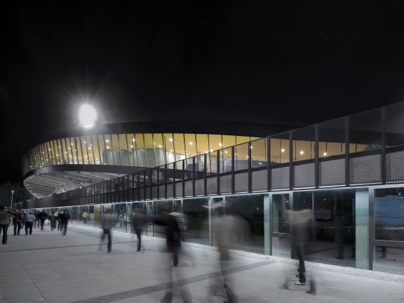 Football stadium in Maribor, Ofis Arhitekti, 2000