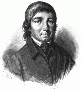 Illustration of <!--LINK'" 0:5--> (3 February 1758 - 8 January 1819), Slovene priest, teacher, journalist and poet, reprinted in 1905