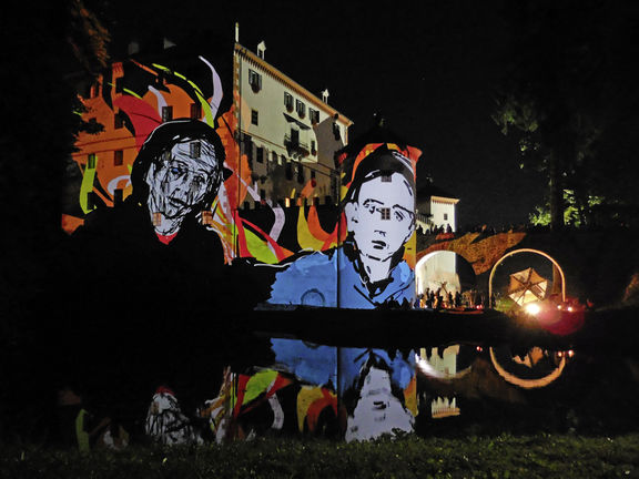 Closing ceremony of the Floating Castle Festival, Snežnik Castle, 2015