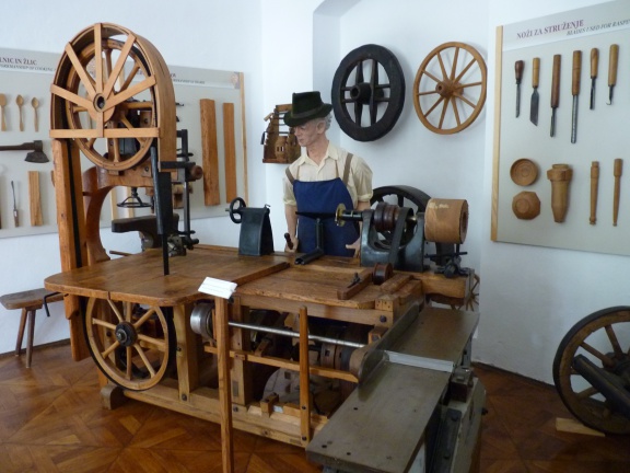 Wheel wright, permanent exhibition at Technical Museum of Slovenia, 2010