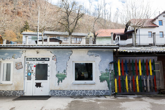 Exterior of Postojna Youth Centre, 2020.