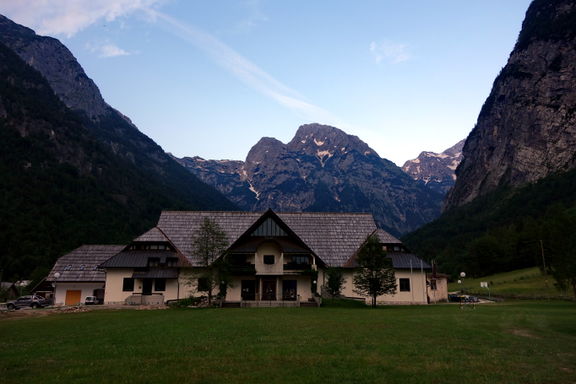 Trenta Lodge TNP Information Centre and Museum, part of the Goriška Museum, introducing additional artefacts relating to the natural and cultural world of the Triglav National Park, 2014