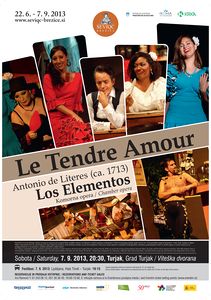 A poster for the <i>Le Tendre Amour</i> concert on the <!--LINK'" 0:131--> 2013