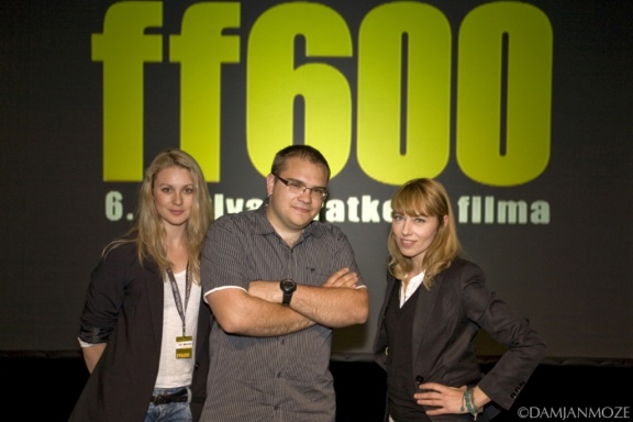 Iva Krajnc, Å½iga Virc and Dafne JemerÅ¡iÄ, film professionals and jury of the 6th international FF600 Film Festival, 2009