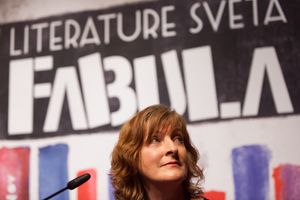 Janice Galloway, the Fabula opening ceremony guest. <!--LINK'" 0:131-->, 2015