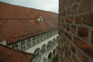 The view of the courtyard at the <!--LINK'" 0:83-->, 2015