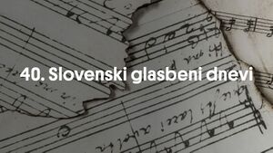 Visual identity of the 40th Slovene Music Days, 2026.