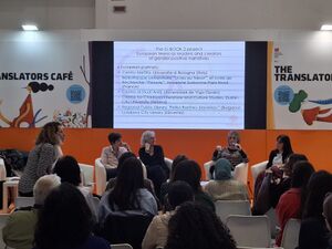 At the Bologna Children's Book Fair 2025 the <!--LINK'" 0:7--> participates in the discussion "In search for books free of stereotype threat: the European G-BOOK projects", highlighting literature that deals with the topic of gender.