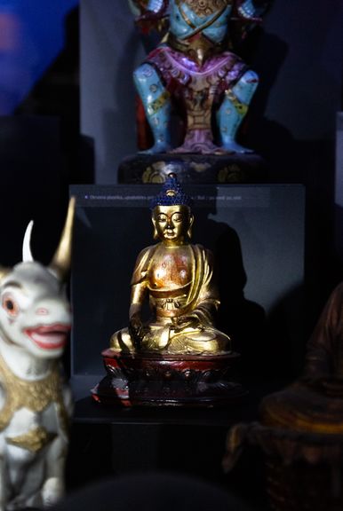 Artifacts in the permanent exhibition of the Slovene Ethnographic Museum.