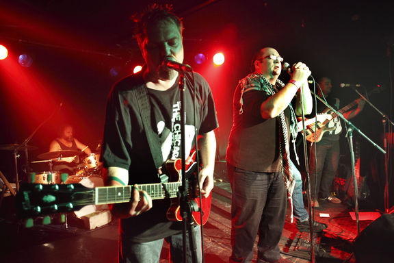 Music concert by Buldogi in Gala hala at Metelkova mesto Autonomous Cultural Zone in Ljubljana