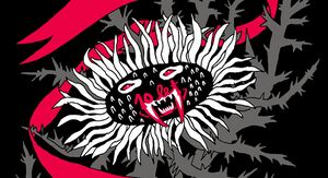 Poster for ten years anniversary of anti-award Barbed Flower (Bodeča Neža) of <!--LINK'" 0:148-->