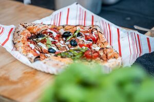 Special pizza, made exclusively for the <!--LINK'" 0:55--> festival. Author: Aljaž Uršej