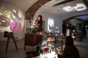 The visual duo <!--LINK'" 0:529-->, aka <!--LINK'" 0:530--> and <!--LINK'" 0:531-->, ran a workshop on analogue visuals at <!--LINK'" 0:532-->, 2015