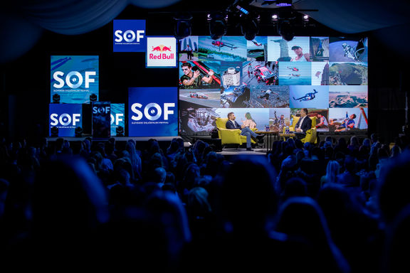 Felix Baumgartner at Slovenian Advertising Festival (SOF), 2019.