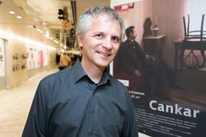 Presentation of <!--LINK'" 0:195-->'s film <i>Cankar</i> at the <!--LINK'" 0:196-->, 2018.