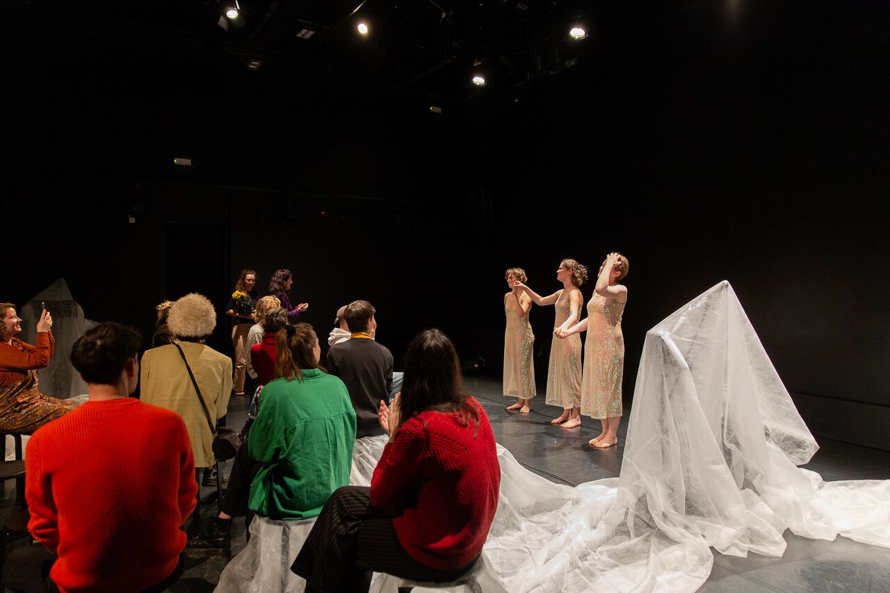 The performance In the Garden at the festival Future=Now!, 2023.