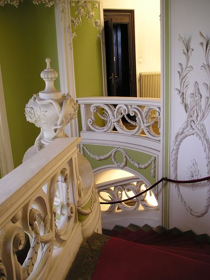 Interior of the Gruber baroque palace from the late 18th century, Archives of the Republic of Slovenia today