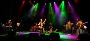 Peyoti for President, multi-ethnic collective of musicians from London, UK, performing on <!--LINK'" 0:270--> at <!--LINK'" 0:271-->, 2010