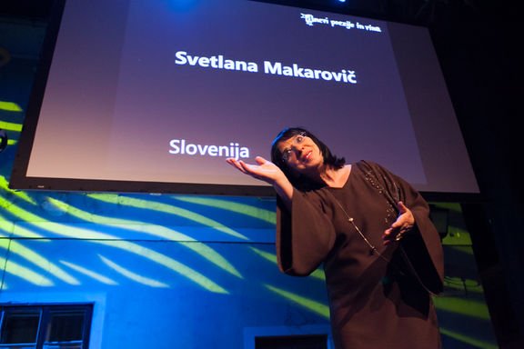 Svetlana MakaroviÄ, a honorary guest of the Days of Poetry and Wine Festival in Ptuj, 2014