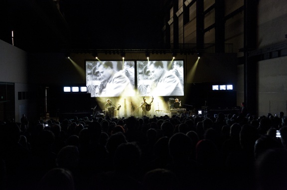 Laibach performing at Tate Modern's Turbine Hall, London, 2012