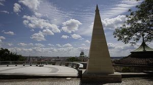 The Czech President at the time, Tomáš Masaryk, appointed Slovene architect <!--LINK'" 0:184--> chief architect for the 1920s renovation of the Prague Castle. Recently the Hradčany south gardens have been newly restored according to Plečnik's plans.