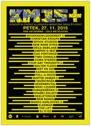 A poster for the 2015 edition of the Radio Študent Benefit Festival, programmed as to honour the 15th anniversary of Club Marathon