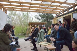 Discussion on coexistence in <!--LINK'" 0:8--> space in Ljubljana.