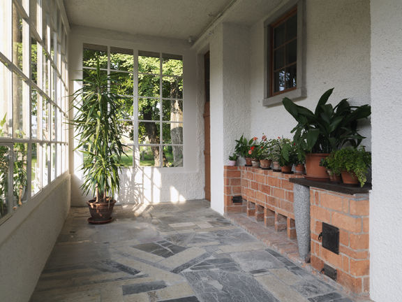 Plečnik House, renovated winter garden interior, 2015