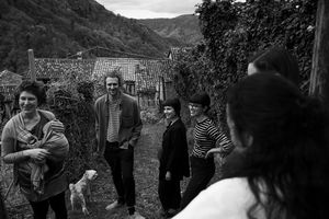 Some of the inhabitants of Topolò/Topolove, meeting on the paths of the village.