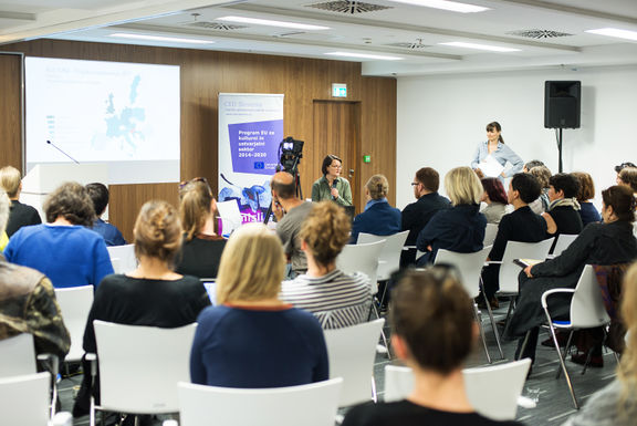 Creative Europe Desk Slovenia event at European Union House, 2017.