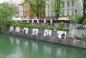 Portraits of authors by Ljubljanica river by <!--LINK'" 0:16-->, <!--LINK'" 0:17-->, 2010