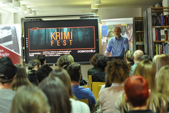 A lecture by the criminologist Dragan Petrovec, held at the Institute of Criminology at the Faculty of Law in Ljubljana (as part of the 2025 Krimifest festival).